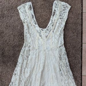 Urban Outfitters white lace dress
